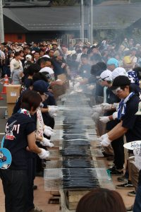 おながわさんま収獲祭2016の様子